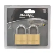 Master Lock 40mm Brass Padlock - 2 Pack