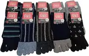 iyasi(イヤシ) Iyashi Men's 5 Toe Socks, Outlet Pattern, 5 Toe Socks