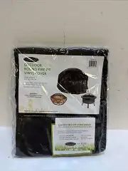 02126 Outdoor Round Fire Pit Cover For Patio Heaters Heavy Duty 10 Gauge Felt...