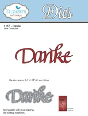 Elizabeth Craft Designs Die A Way With Words Danke by Suzanne Cannon