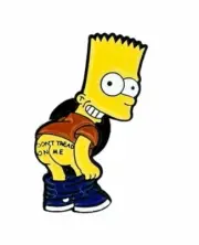 The Simpsons enamel pin - Bart Simpson "Don't Tread on me" Free AU Post Au Stock