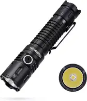 TD04 Rechargeable Torch, Max 3000Lumen Tactical Flashlight Super Bright, 295M Lo