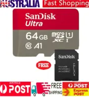 SanDisk Ultra Micro SD Card 64GB TF SDHC Class10 100MBs Camera Phone + Adapter