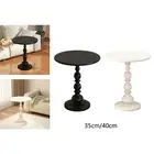 Small End Table Round Iron Structure Decor Modern Stable Side Table for Indoor