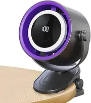 [Gupcaqosjw] Fan for Desk | Portable Table Fan - Cooling USB Portable Bladeless Tool with Ambience Night Light Clip on for Home Bedroom Desktop Dormitory Kitchen