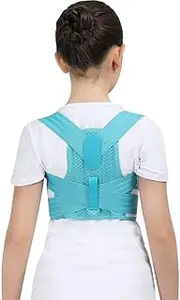 Corrector Adjustable Children Back Support Belt Kids Orthopedic Corset for Spine Lumbar Shoulder Braces,Pink-Large,Pink-Large