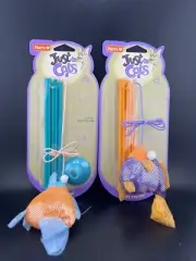 Hartz At Play Cat Toy, Gone Fishin', Color Will Vary Just for Cats Lot Of 2