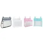 Mesh Bath Toy Organizer Bottom Zipper Bathroom Shower Caddy Bath Toy Storage