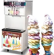 Commercial ETL 3 Flavors Soft ice Cream Machine,Yogurt Soft ice Cream Machine,ice Cream Machine