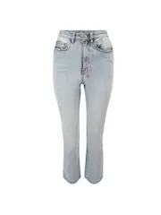 Light Blue Denim Wash Straight Jeans