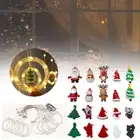 Christmas Santa LED String Light Xmas Party Home Decor USB Hanging Curtain Lamp
