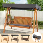 ALFORDSON Swing Chair Outdoor Furniture Wooden Garden Patio Bench Seat Canopy