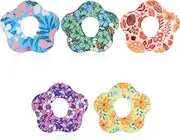 40pcs Adhesive Patches for Dexcom G7, Waterproof Sweatproof Sensor Covers Flowers Print CGM Overpatches Tape Sticker Over Patch Compatible with Dexcom G7 (5 Styles)