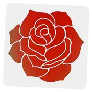 Floral Stencil 12"x12" Square Flower DIY Art and Craft Stencil for Rose