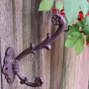 Distressed Rustic Metal Plant Hook Ivy Vine Floral Planter Hanger Garden Decor