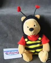 Disney 8" Plush VALENTINE POOH bean bag