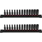 Milwaukee SHOCKWAVE 1/4 in. Drive Metric Deep Well 6 Point Impact Socket Set
