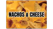 RESTAURANT NACHOS & CHEESE-STOREFRONT ADVERTISING | Adhesive Vinyl Sign Decal