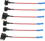 Automotive Fuse Holder Box 6pcs Mini Fuse Tap Assorted Standard Plug Socket Inline Tap Adapter