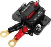 Gatuida Boat Marine Yacht Rv Circuit Breaker 30a 12v-48v Dc Miniature Car Holder Resettable Switch