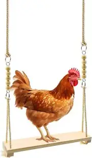 Chicken Swing Toy, Wood 1pcs