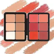 Cream Blush Palette, Carla's Secret Concealer Palette, 12 Colors Makeup Concealer Palette, Color Correcting Concealer Foundation Palette, Long-Wearing Full Coverage Makeup (B)