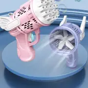 Bubble Gun Automatic Bazooka Soap Water Bubble Machine Toy Gift AU