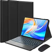 EHLCYS Keyboard Case for Lenovo Tab P11 2nd Generation 11.5-inch 2023 (TB350FU/TB350XU), 7-Color Backlit Detachable Wireless Bluetooth Touchpad Keyboard, Ultra-Thin and Lightweight Stand Case
