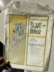 **SEALED** 1917 Authentic Musical Sheet Untouched, BLAZE OF HONOR.