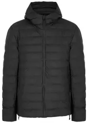 Rains Trekker Black Quilted Rubberised Jacket - XS/S XS/S