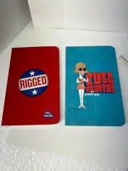 FULL FRONTAL Samantha Bee RIGGED 2 PACK LINED NOTEBOOK 2 PACK ELECTION