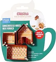 PME Christmas Cookie Cutter Set of 3 Mini Gingerbread House Cup Warmer