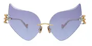 Anna-Karin Karlsson THE CLAW & THE NEST - CAT 2.0 Gold Violet Men's Sunglasses Gold Size Standard