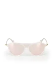 White Transparent Mirrored Sunglasses