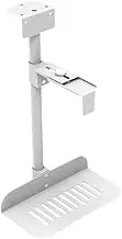 Pc Stand CPU Holder Under Desk Mount, Suspended PC Tower Holder Adjustable PC Case Holder Hanger with 360° Swivel CPU Stand(White)