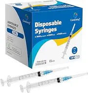 100 Pack 3ml Syringes 23G, 1.0 inch Needle Luer Lock Syringe Individually Packaged (3ml, 100)
