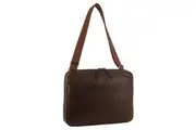 Pierre Cardin Mens Leather 13" Laptop Computer Bag - Brown