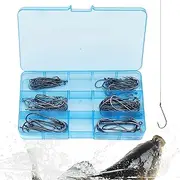 Live Shrimp Hook, Saltwater Fishing Hooks, Barbed Bait Holder, Heavy-Duty Steel Construction, Rust-Resistant Finish, 100-Pack Silver, for Crappie Salmon Kayak Surf and Boat Fishing