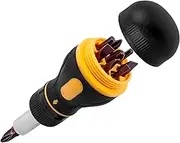 Yakamoz 9 in 1 Ratchet Multi Screwdriver Tool All in One, Small Ratcheting Screwdriver with Phillips Torx Slotted Bits Stubby Multi-bit Screw Driver Repair Tool