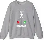 [X.Style] Salsa is Calling and I Must Go Phone Screen ds031 Sweater Grey M