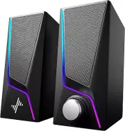 Computer Speakers, PC Speakers with 6 Lighting Modes, USB Powered Computer Speak