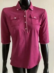 ADIDAS CLIMALITE SIZE S BERRY BLUSH BUTTON TOP