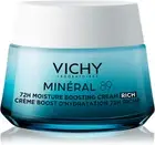 New Vichy Mineral 89 Rich 72h Moisture Boosting Cream 50ml. Dry Skin