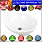 Cefito Ceramic Basin Hand Wash Bowl Bathroom Sink Gloss Counter Top Vanity Oval