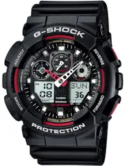 Casio G-Shock Chronograph GA-100-1A4ER Black Resin Mens Watch