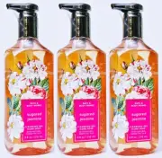 3 Bath & Body Works SUGARED JASMINE Cleansing Gel Hand Soap 8.0 oz