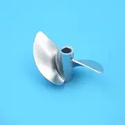LUMIXE CNC 2-Blade Propeller Left Right Aluminium Alloy Propeller 4.76mm 4mm Bayonet Metal Paddle Pitch 1.9mm CNC 2-Blade Propeller Boat Propeller (Color : 4.76mm CW)