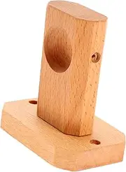 MUCKLILY Wood Curtain Rod Bracket Shower Curtain Rod Holders Curtain Pole Bracket Wall Curtain Rod Brackets Wardrobe Rod Holder Curtain Rod Bracket Holder Rings Socket