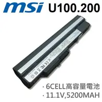 在飛比找樂天市場購物網優惠-MSI 6芯 日系電芯 U100 U200 電池 BTY-S