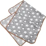 BCOATH 2pcs Plush Pet Sleep Mat Washable Fleece Cat Blanket with Star Pattern Soft Reversible Throw for Dogs and Cats for Bed Couch Car and Sofa Use